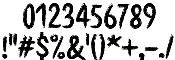 Etchas フォント その他の文字