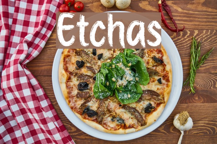 Etchas フォント examples