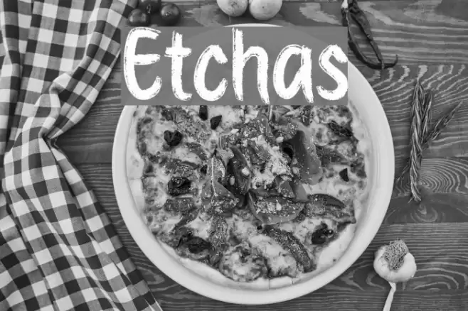 Etchas Шрифта examples