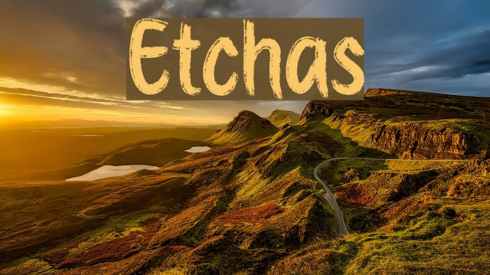 Etchas フォント examples