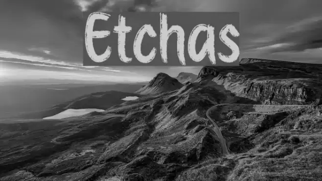 Etchas Шрифта examples