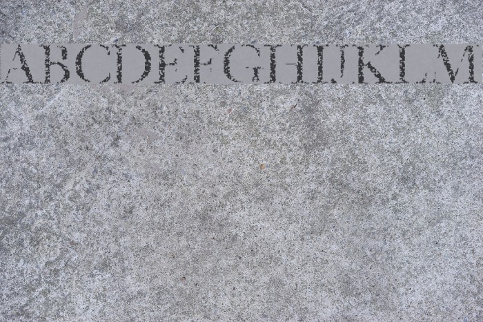 Etched Font examples