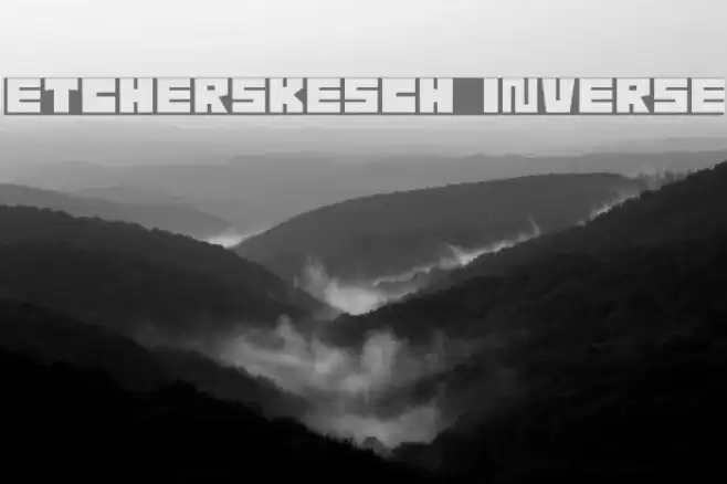 EtcherSkesch Inverse Font examples