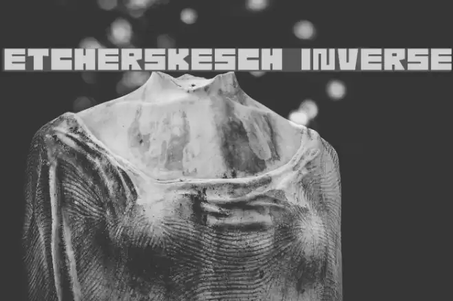 EtcherSkesch Inverse Font examples