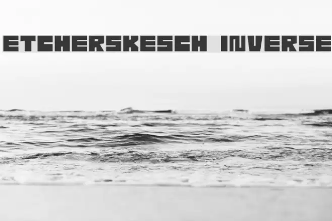 EtcherSkesch Inverse Font examples