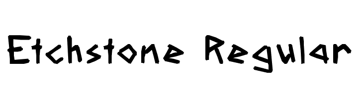 Etchstone Regular  免费字体下载