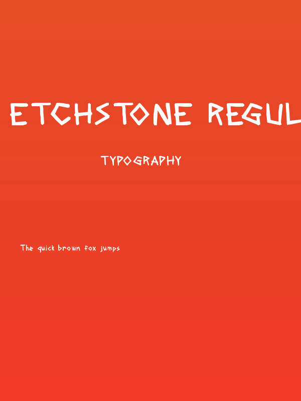 Etchstone Regular Poster
