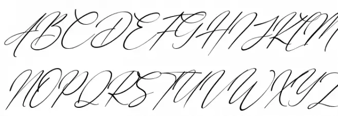 Eternal Amsterdam Italic Caratteri MAIUSCOLE