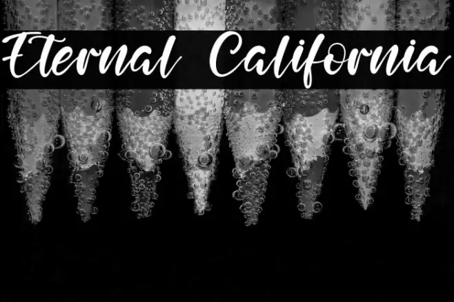 Eternal California Font examples