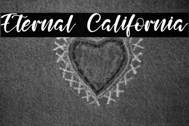 Eternal California Font examples