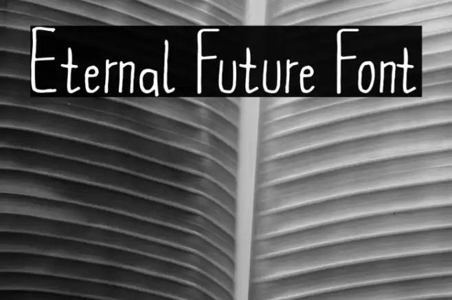 Eternal Future Font Caratteri examples