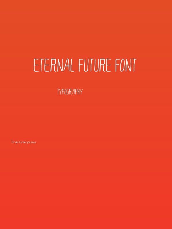 Eternal Future Font Poster