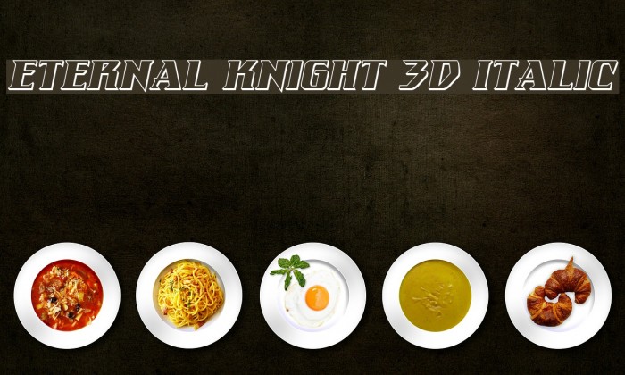 Eternal Knight 3D Italic Example 3