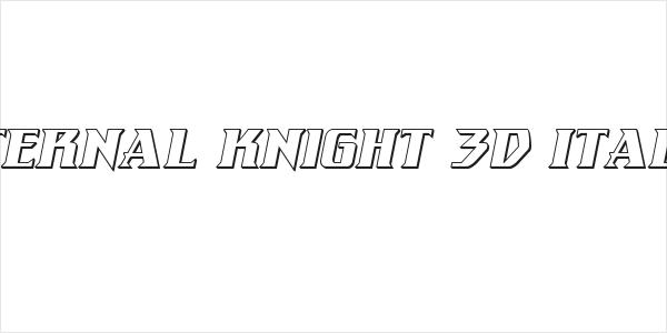 Eternal Knight 3D Italic Logo