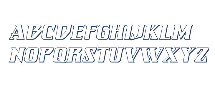 Eternal Knight 3D Italic Lowercase