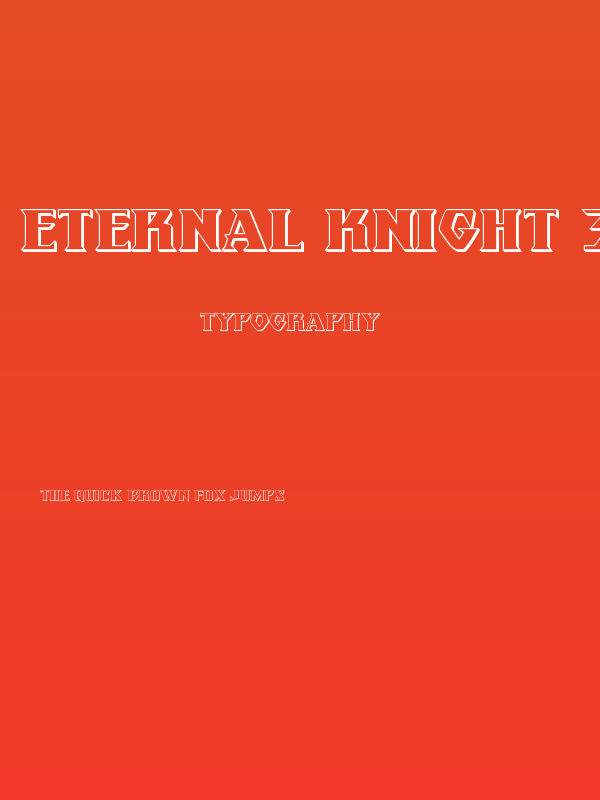 Eternal Knight 3D Regular Poster