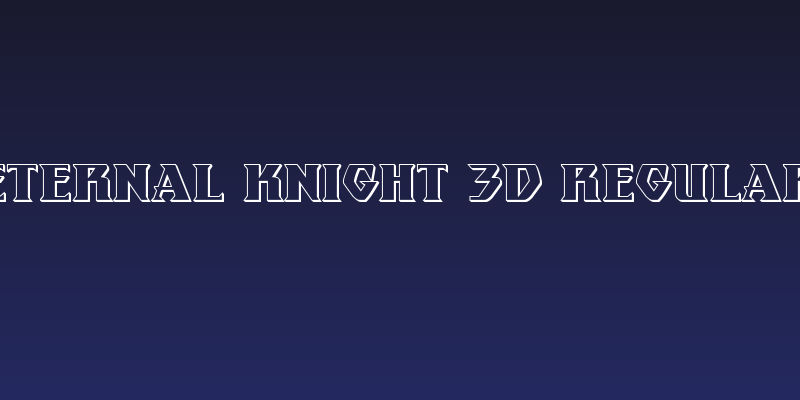 Eternal Knight 3D Regular Social Header