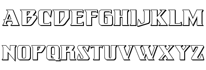 Eternal Knight 3D Regular Font LOWERCASE