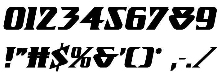 Eternal Knight Bold Italic Font OTHER CHARS
