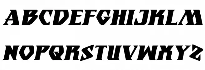 Eternal Knight Bold Italic Schriftart Groß