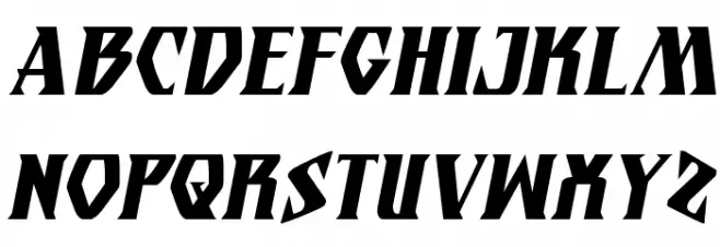Eternal Knight Condensed Italic Schriftart Groß