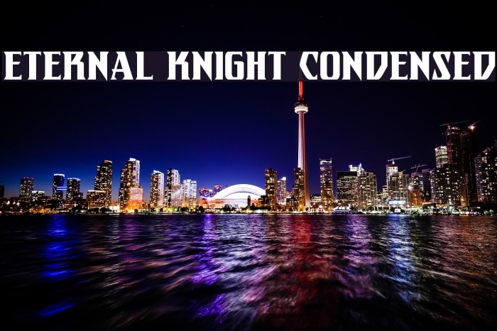 Eternal Knight Condensed Font examples