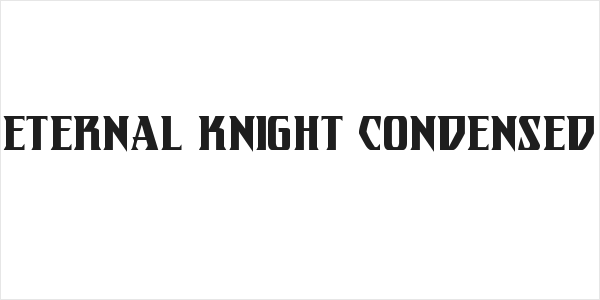 Eternal Knight Condensed Logo