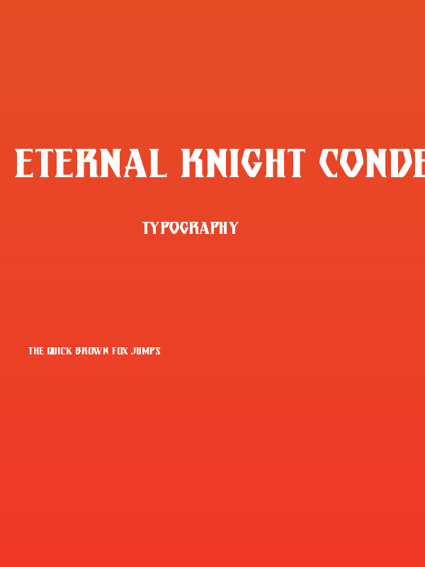 Eternal Knight Condensed Poster