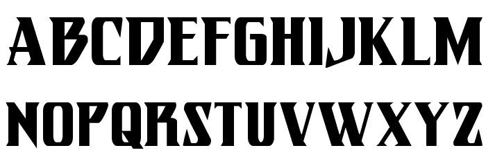 Eternal Knight Condensed Font LOWERCASE