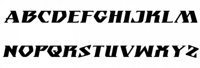 Eternal Knight Expanded Italic Schriftart Groß