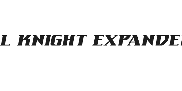 Eternal Knight Expanded Italic Logo