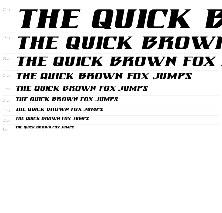 Eternal Knight Expanded Italic Waterfall