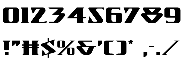 Eternal Knight Expanded Font OTHER CHARS