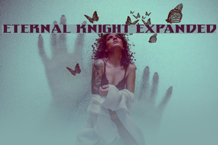 Eternal Knight Expanded Font examples