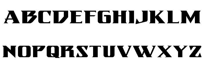 Eternal Knight Expanded Font LOWERCASE