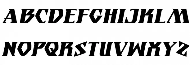 Eternal Knight Italic Schriftart Groß