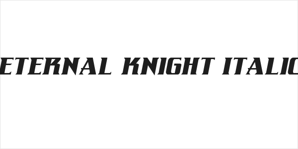 Eternal Knight Italic Logo