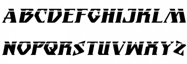 Eternal Knight Laser Italic Fuentes MAYÚSCULAS