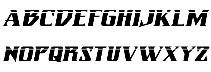 Eternal Knight Laser Italic Font LOWERCASE