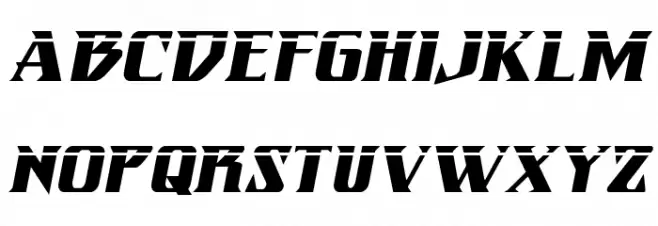 Eternal Knight Laser Italic फ़ॉन्ट लोअरकेस