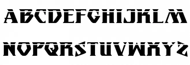 Eternal Knight Laser Regular Schriftart Groß