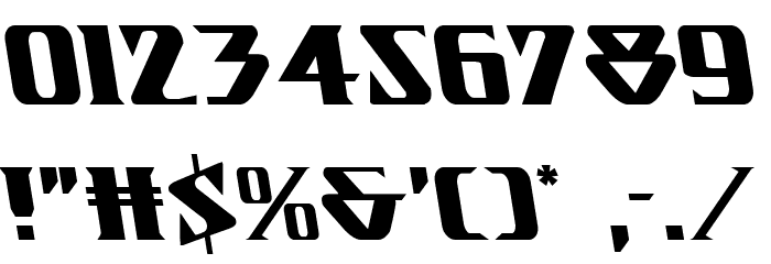 Eternal Knight Leftalic Font OTHER CHARS