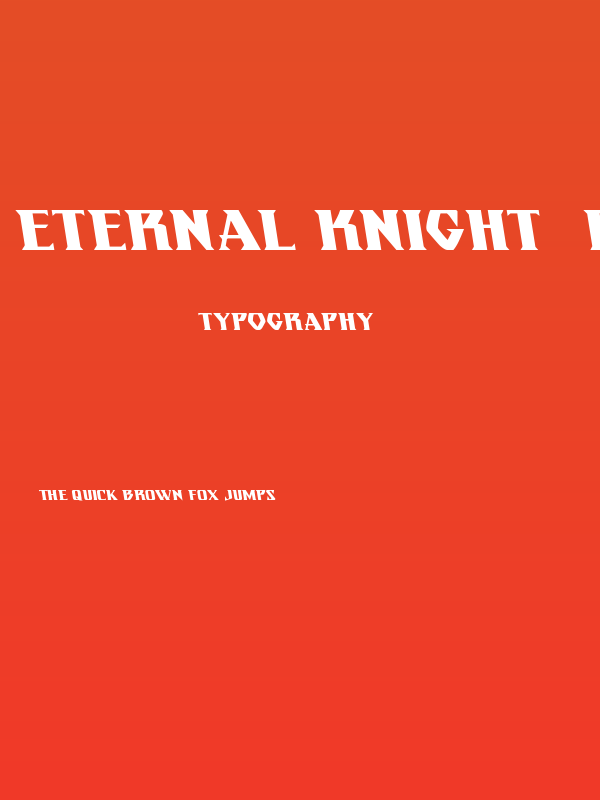 Eternal Knight  Leftalic Poster