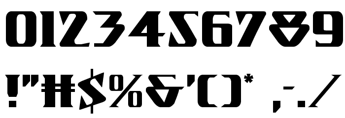Eternal Knight Regular Font OTHER CHARS