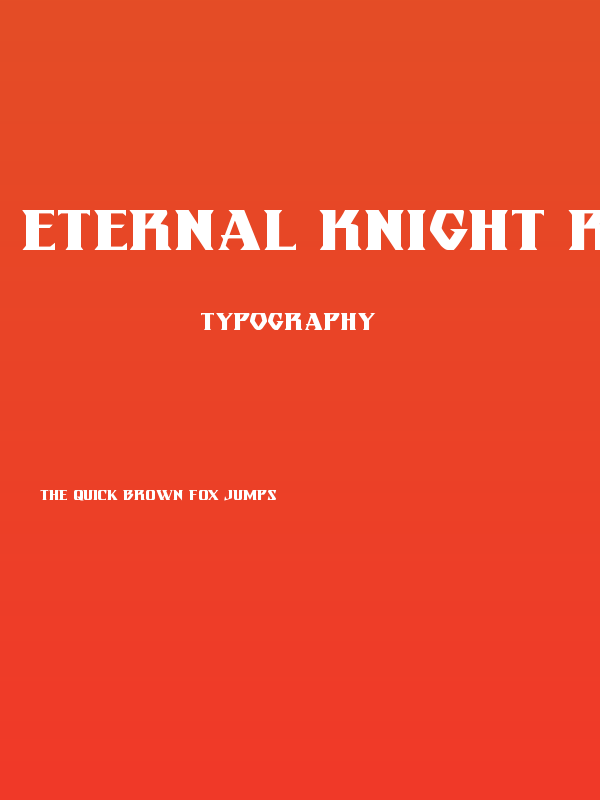 Eternal Knight Regular Poster
