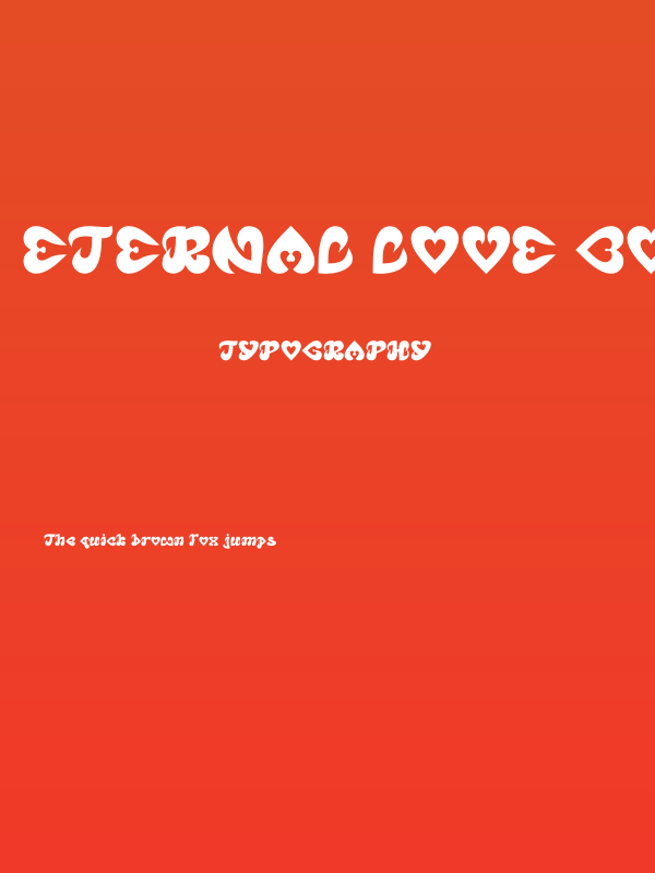 Eternal Love Bold Poster