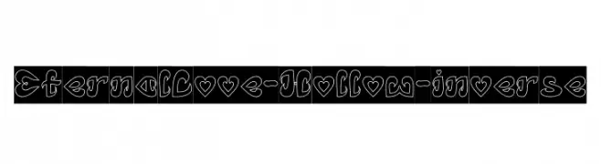 Eternal Love-Hollow-inverse  नि: शुल्क फ़ॉन्ट्स डाउनलोड