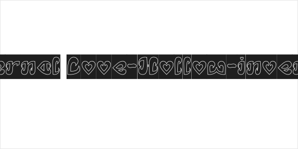 Eternal Love-Hollow-inverse Logo