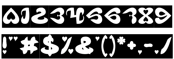 Eternal Love-Inverse Font OTHER CHARS