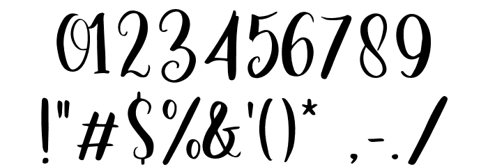 EternalLights-Script Font OTHER CHARS